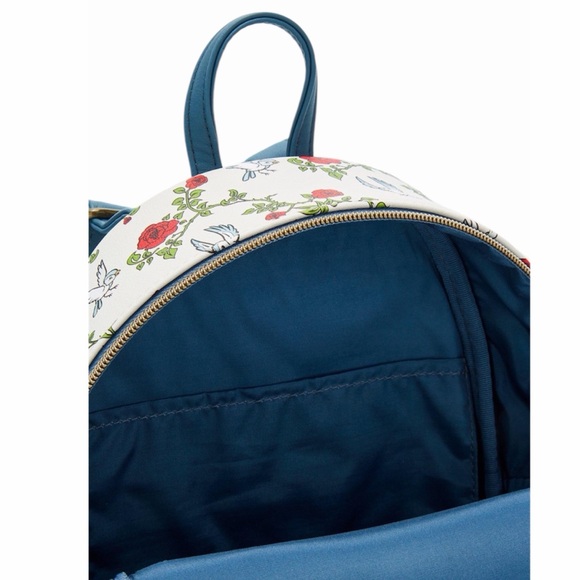 NEW Loungefly Disney Beauty & The Beast Stained Glass Mini Backpack